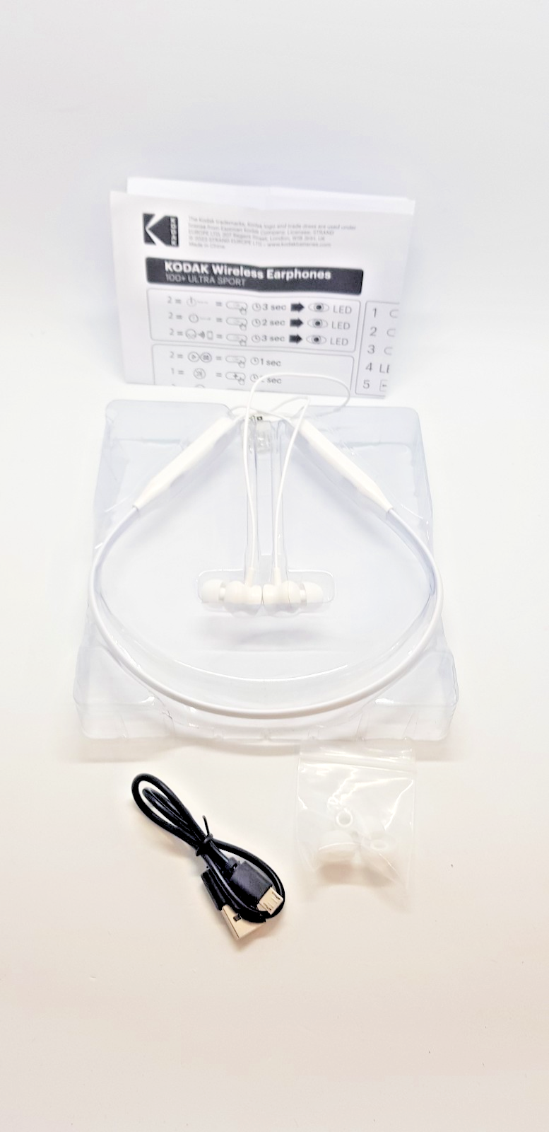 Drahtlose Bluetooth-Sportkopfhörer Kodak Ultra 100+ B-Ware Neuwertig 2/25/6398