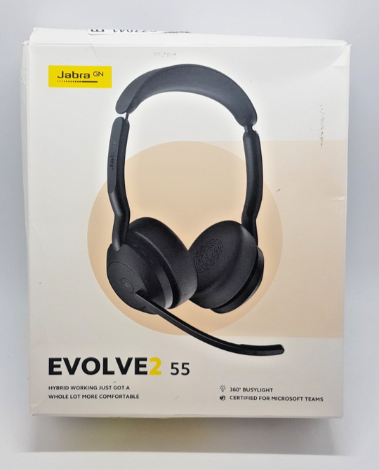 Jabra Evolve2 55 Stereo USB Headset Mikrofon Office PC B-Ware Neuwertig
