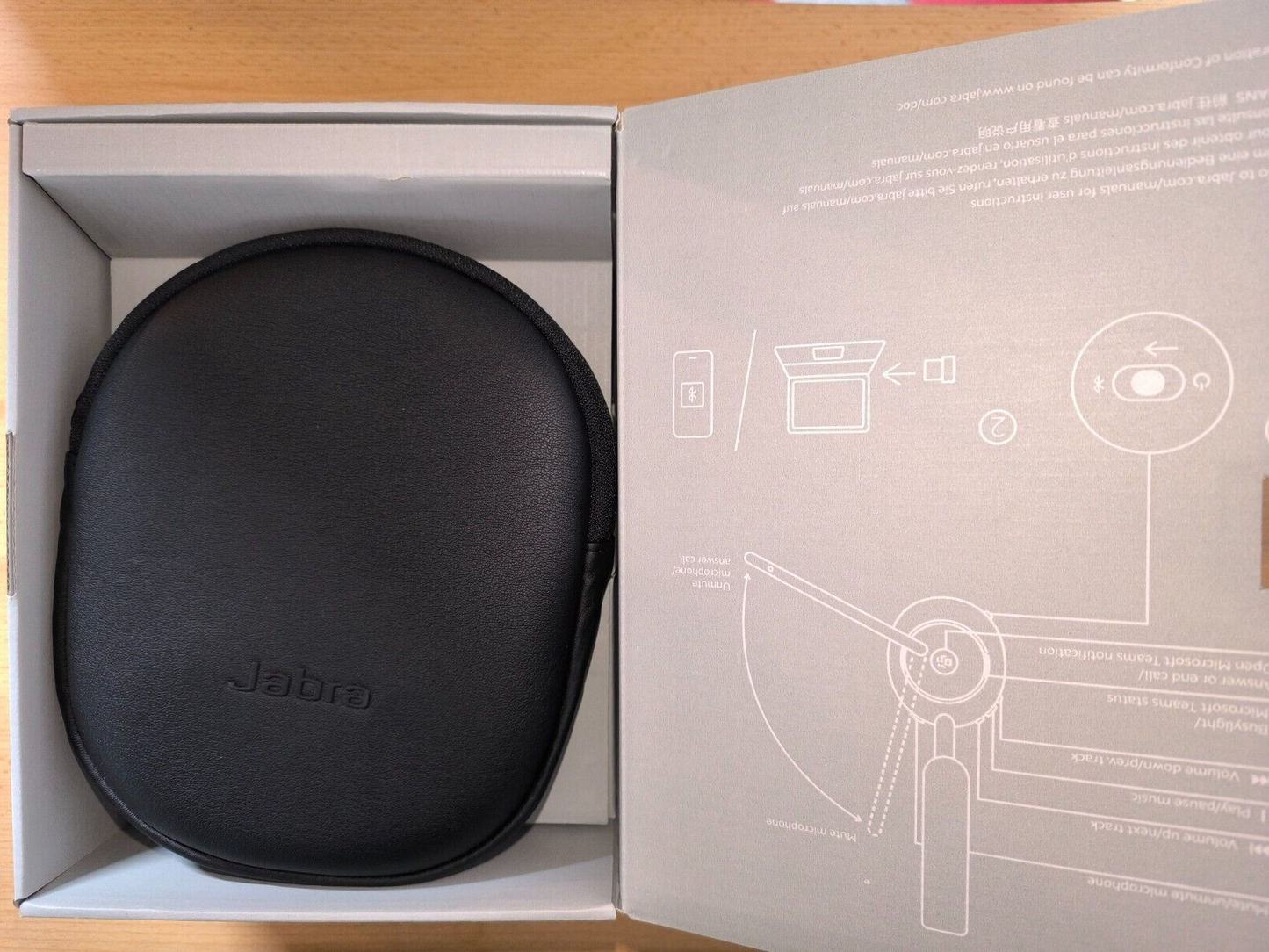 Jabra Evolve2 65 kabelloser Stereo Kopfhörer Microsoft Teams Skype Schwarz