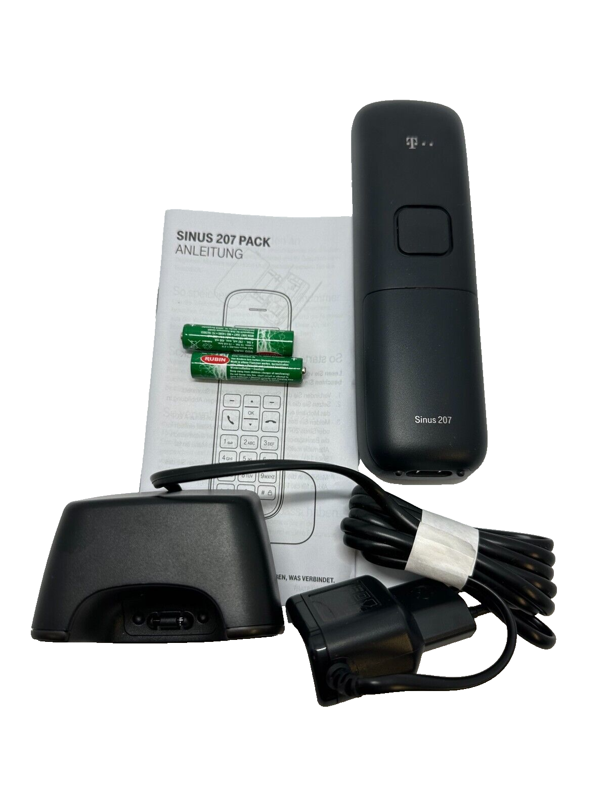 Telekom Sinus A 207 - Erweiterung Mobilteil, Schwarz, B-Ware