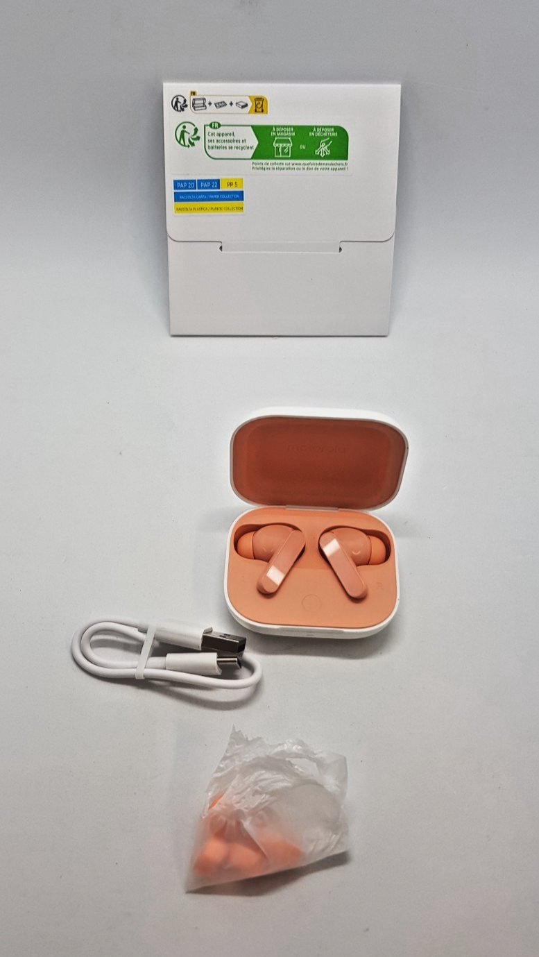Motorola Moto Buds True Wireless Earbuds Bluetooth ANC Coral Peach B-Ware