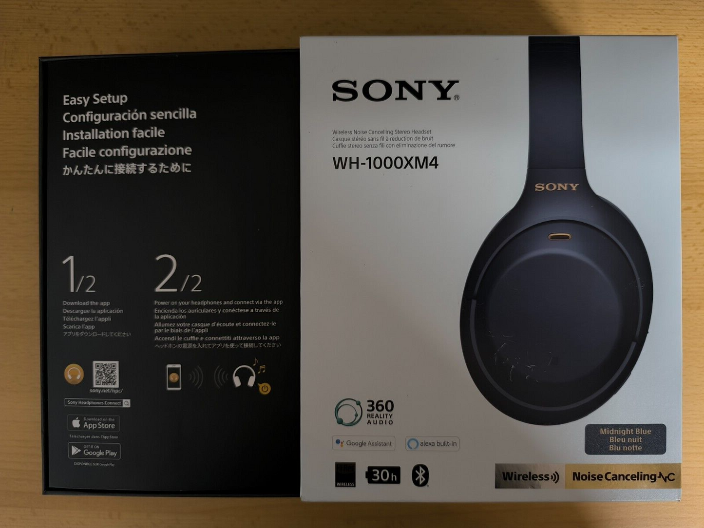 Sony WH-1000XM4 | Over Ear Bluetooth Kopfhörer kabellos mit Noise Cancelling
