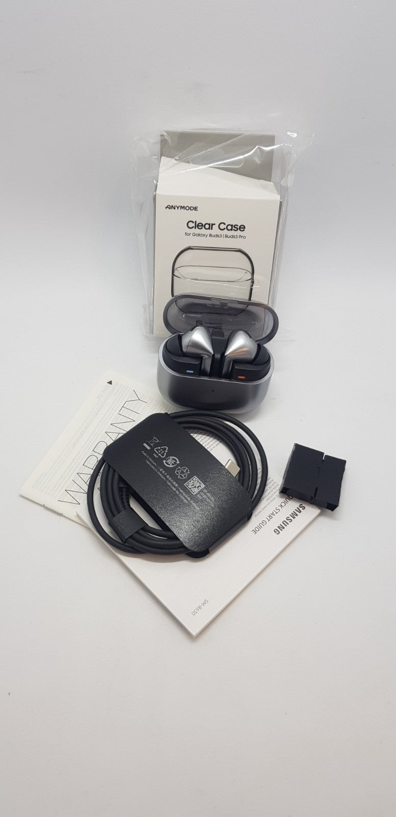 Samsung Buds3 Pro mit CLEAR CASE B-Ware Neuwertig 1/31/1651,5200