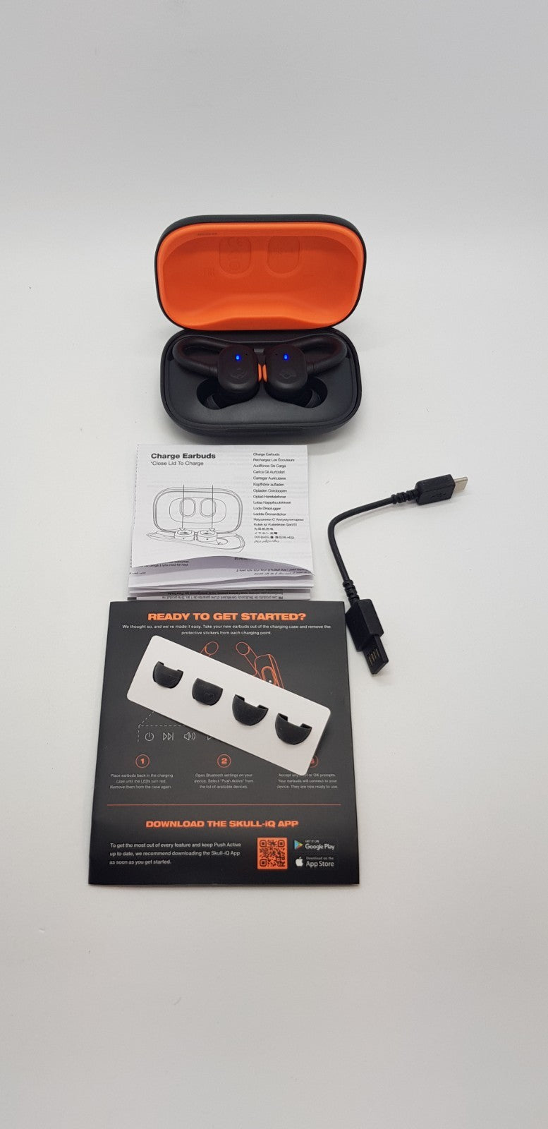 Skullcandy Push Active True Wireless In-Ear-Kopfhörer ,B-Ware,Neuwertig,