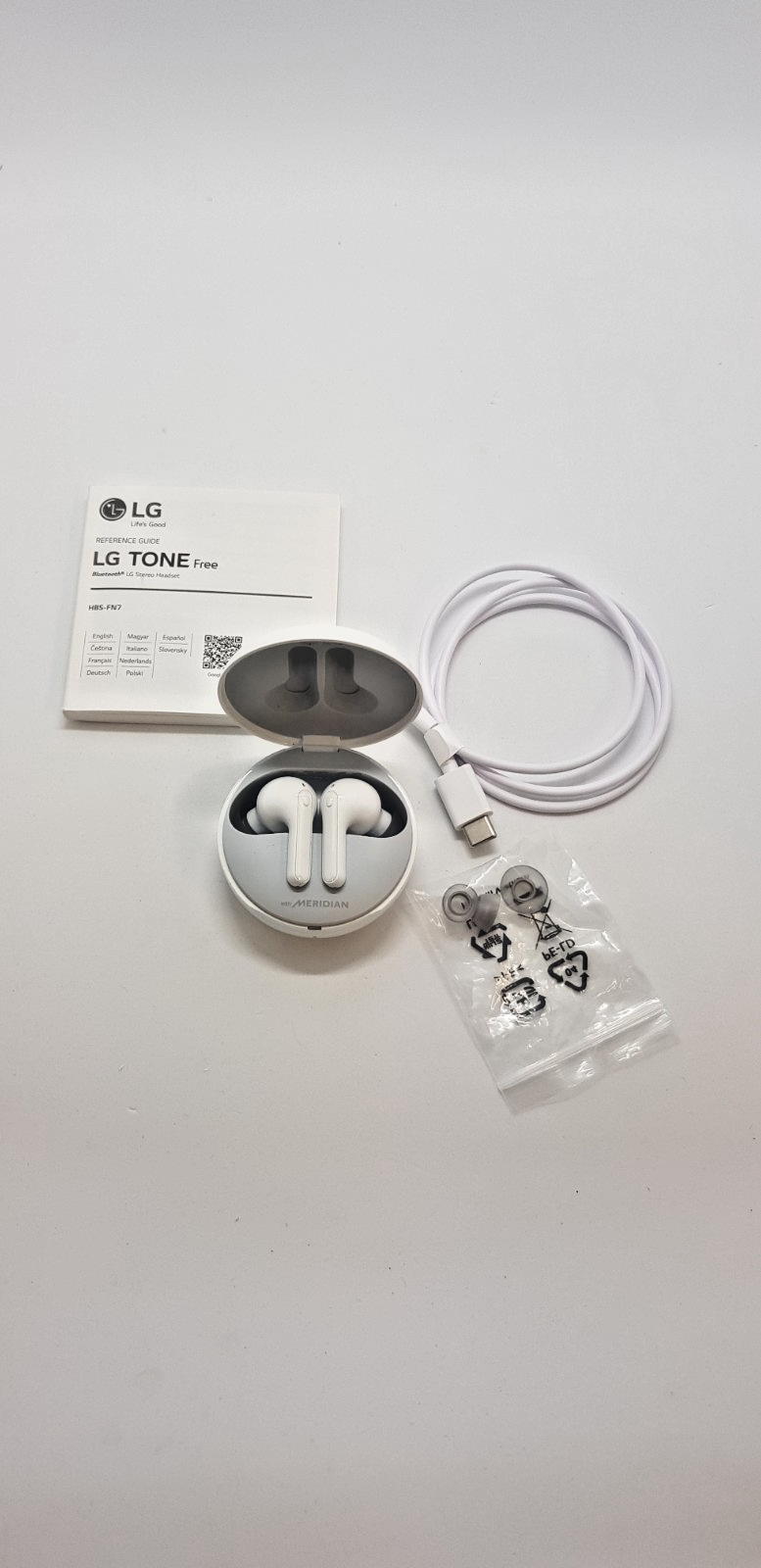 LG Tone Free HBS-FN7 Bluetooth In-Ear-Kopfhörer - Weiß