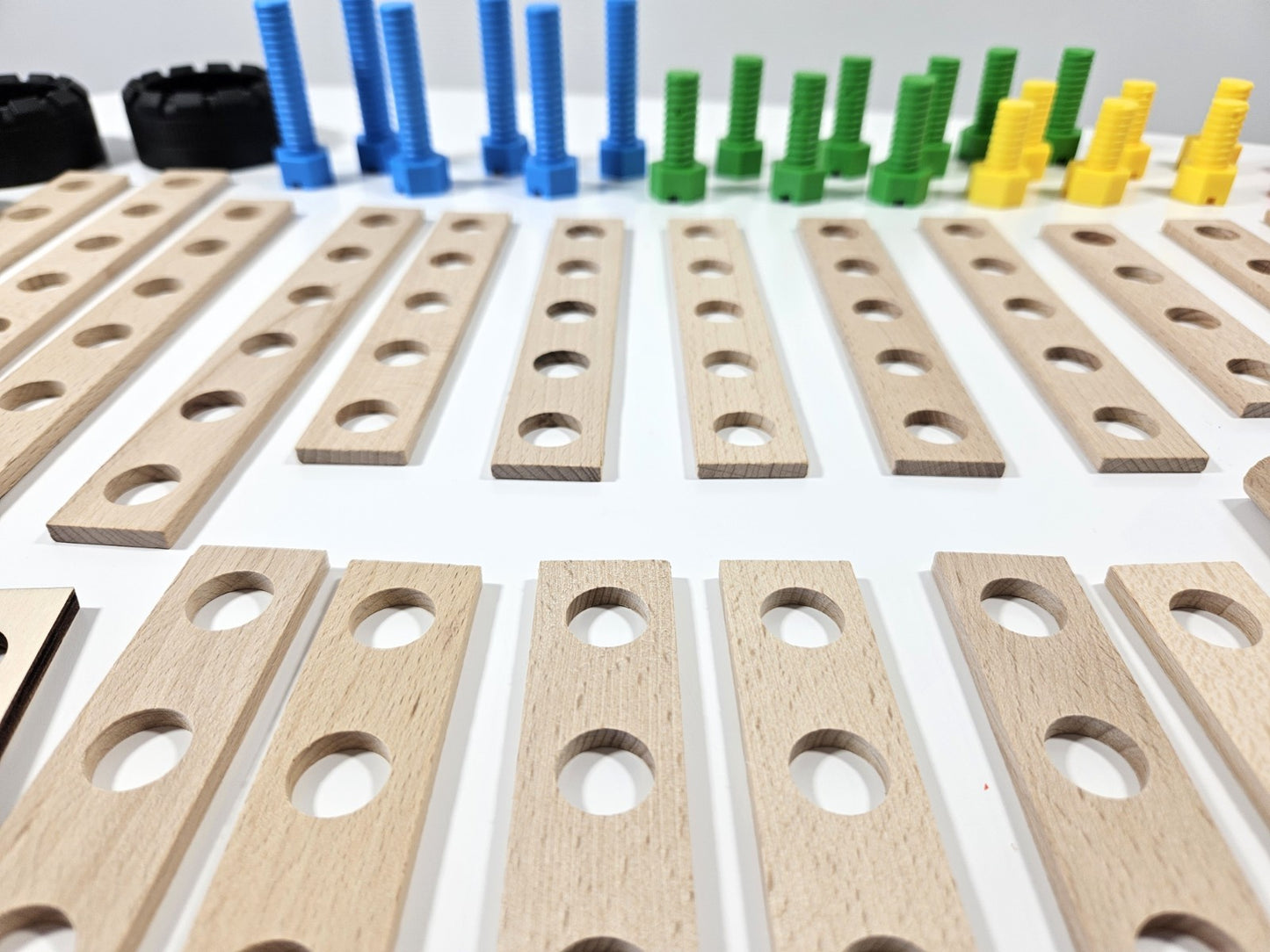 Konstruktionsspielzeug Holz ab 4Jahren CONSTRUCTOR JUNIOR 3×1 FORKLIFT TRUCK