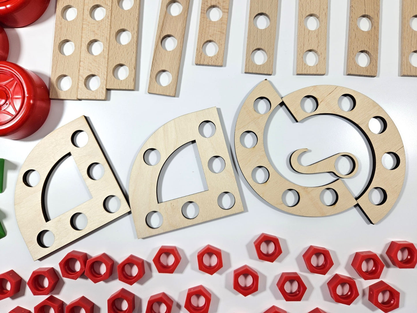 Konstruktionsspielzeug Holz Bausatz  ab4Jahren CONSTRUCTOR JUNIOR 3×1 PULL TRUCK