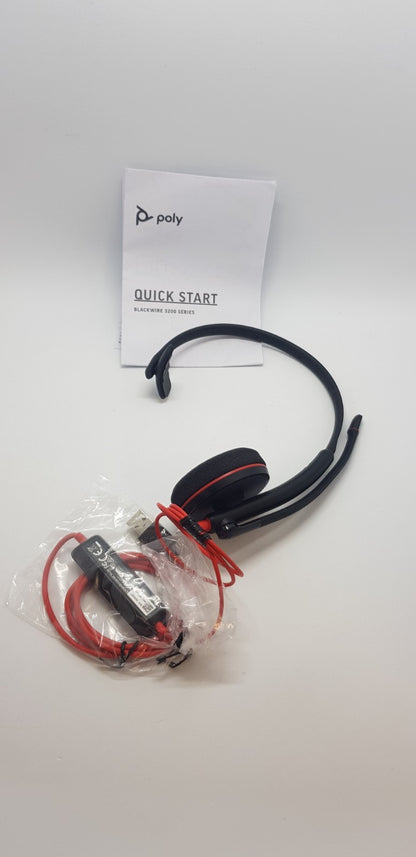 Plantronics Blackwire 3210 USB Headset Mikrofon Office PC B-Ware Neuwertig