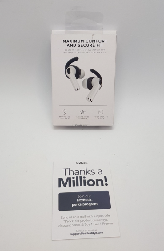 KEYBUDZ EarBuddyz  Ohrpolster schwarz 1/30/4557 2/32/3317