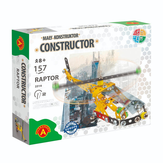 Konstruktionsspielzeug Metall Bausatz Helikopter ab 8 Jahren  CONSTRUCTOR RAPTOR