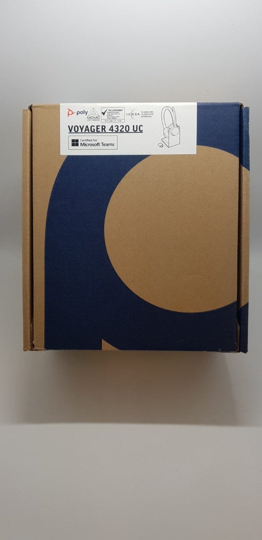 Poly Voyager 4320 Bluetooth Headset Mikrofon Office PC B-Ware Neuwertig