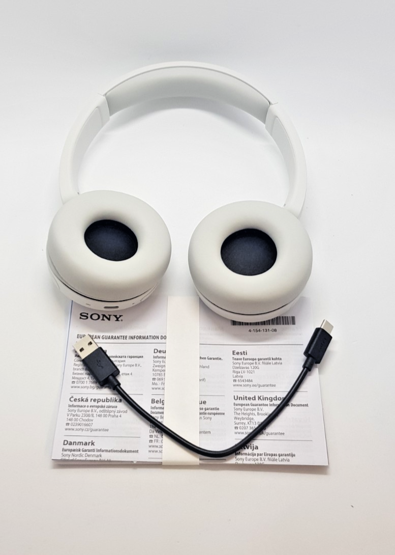 Sony WH-CH520 Bluetooth Wireless On-Ear Kopfhörer mit Mikrofon B-Ware Neuwertig