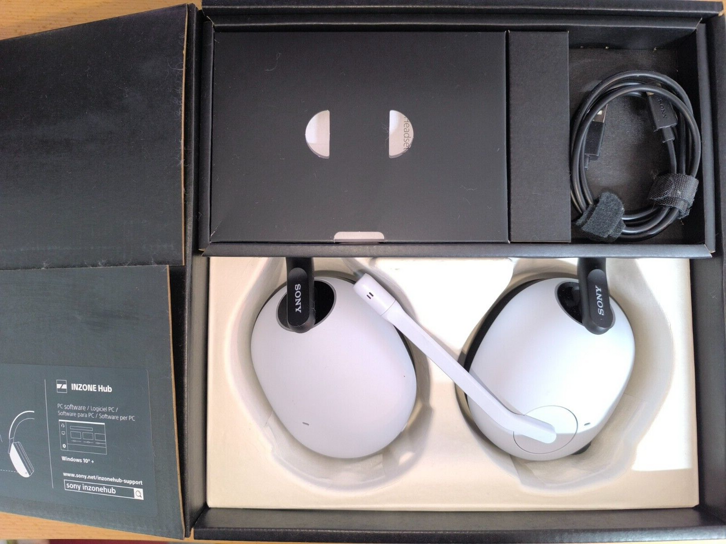 SONY INZONE H9 kabelloses Gaming-Headset mit Noise Cancelling weiß