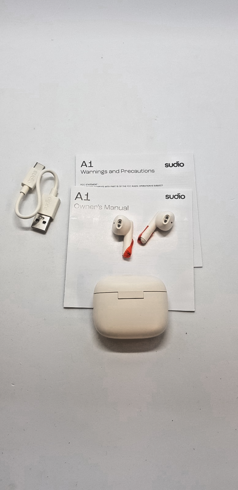 Sudio A1 True Wireless Earbuds Bluetooth ANC In-Ear B-Ware Neuwertig