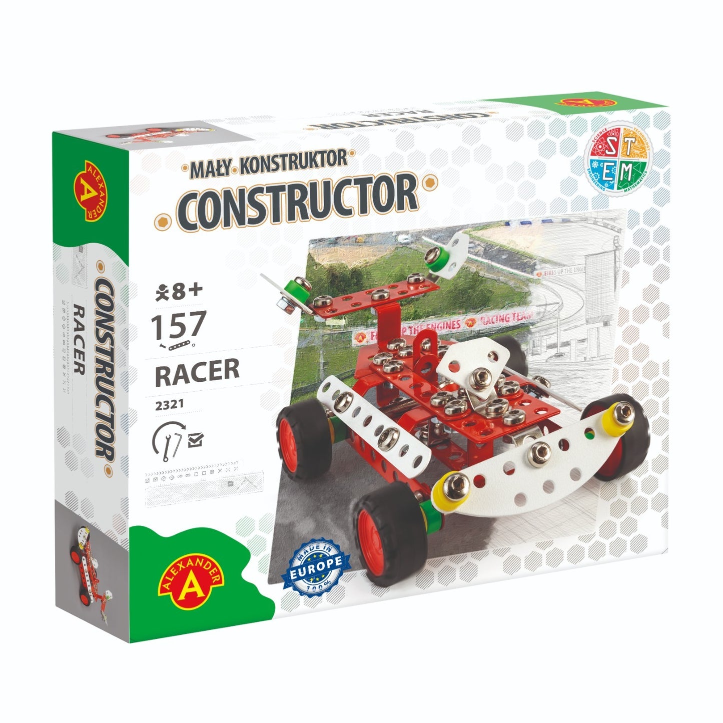 Konstruktionsspielzeug Metall Bausatz Rennauto ab 8 Jahren – CONSTRUCTOR RACER