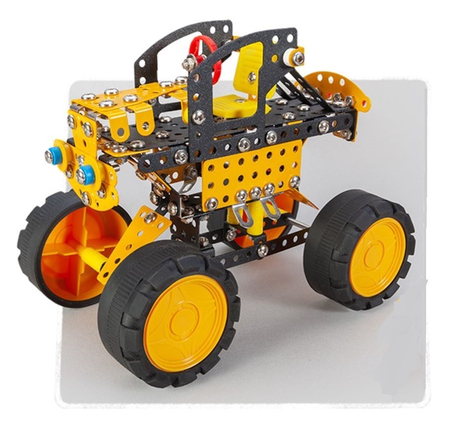 Konstruktionsspielzeug Metall Bausatz 7in1 Fahrzeuge ab 8 Jahren  PRO SCRATCH