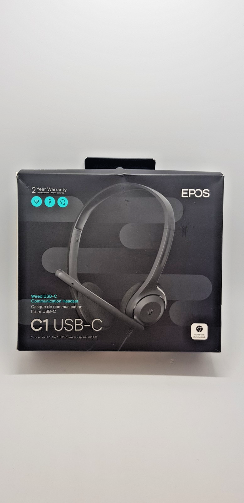EPOS C1 USB-C Headset mit Mikrofon B-Ware Neuwertig Office PC