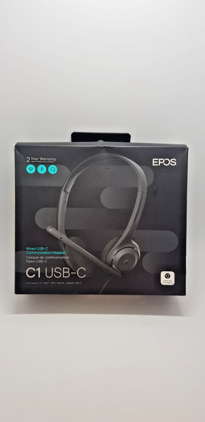 EPOS C1 USB-C Headset mit Mikrofon B-Ware Neuwertig Office PC