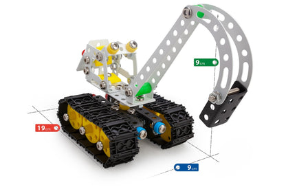 Konstruktionsspielzeug Metall Bausatz Bagger ab 8 Jahren – CONSTRUCTOR DIGGY