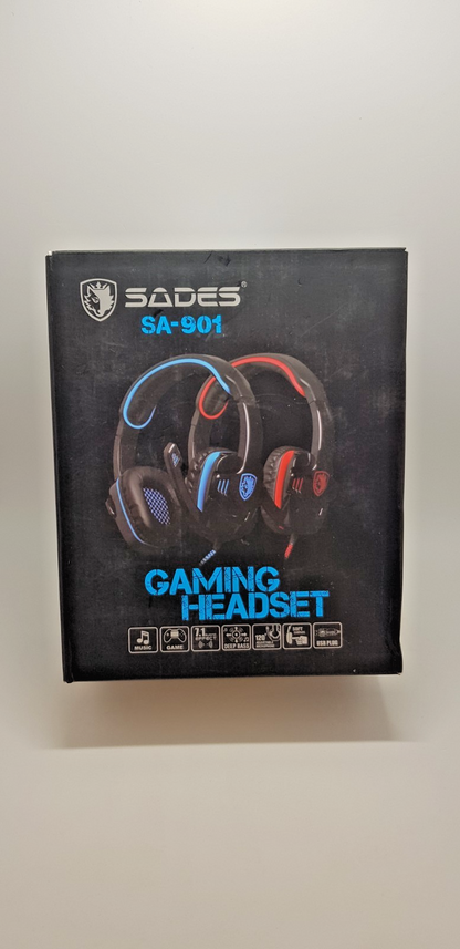 SADES SA901 7.1 USB Gaming Headset Mikrofon PC B-Ware Neuwertig