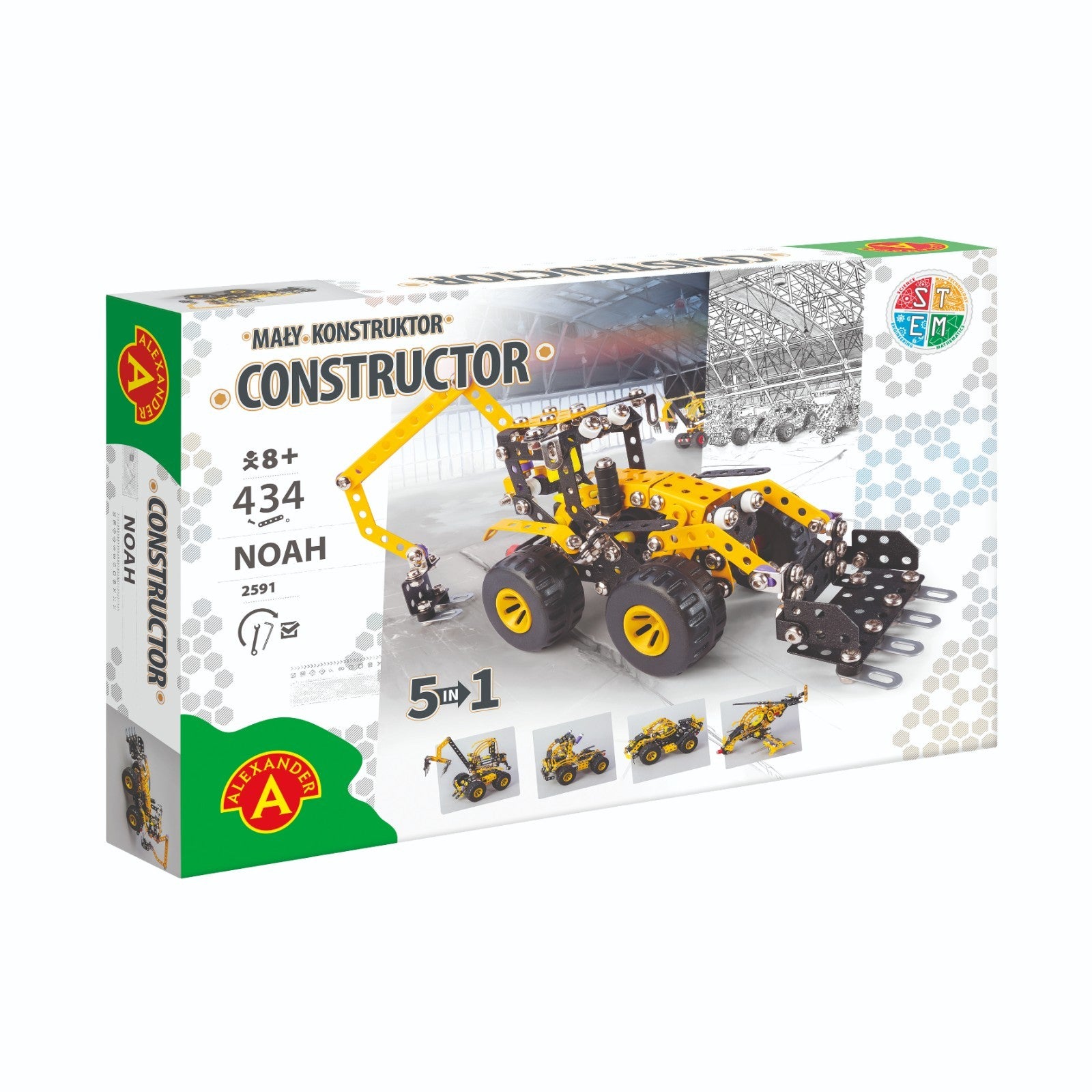 Konstruktionsspielzeug Metall Bausatz Traktor Anhänger ab 8 Jahren PRO NOAH