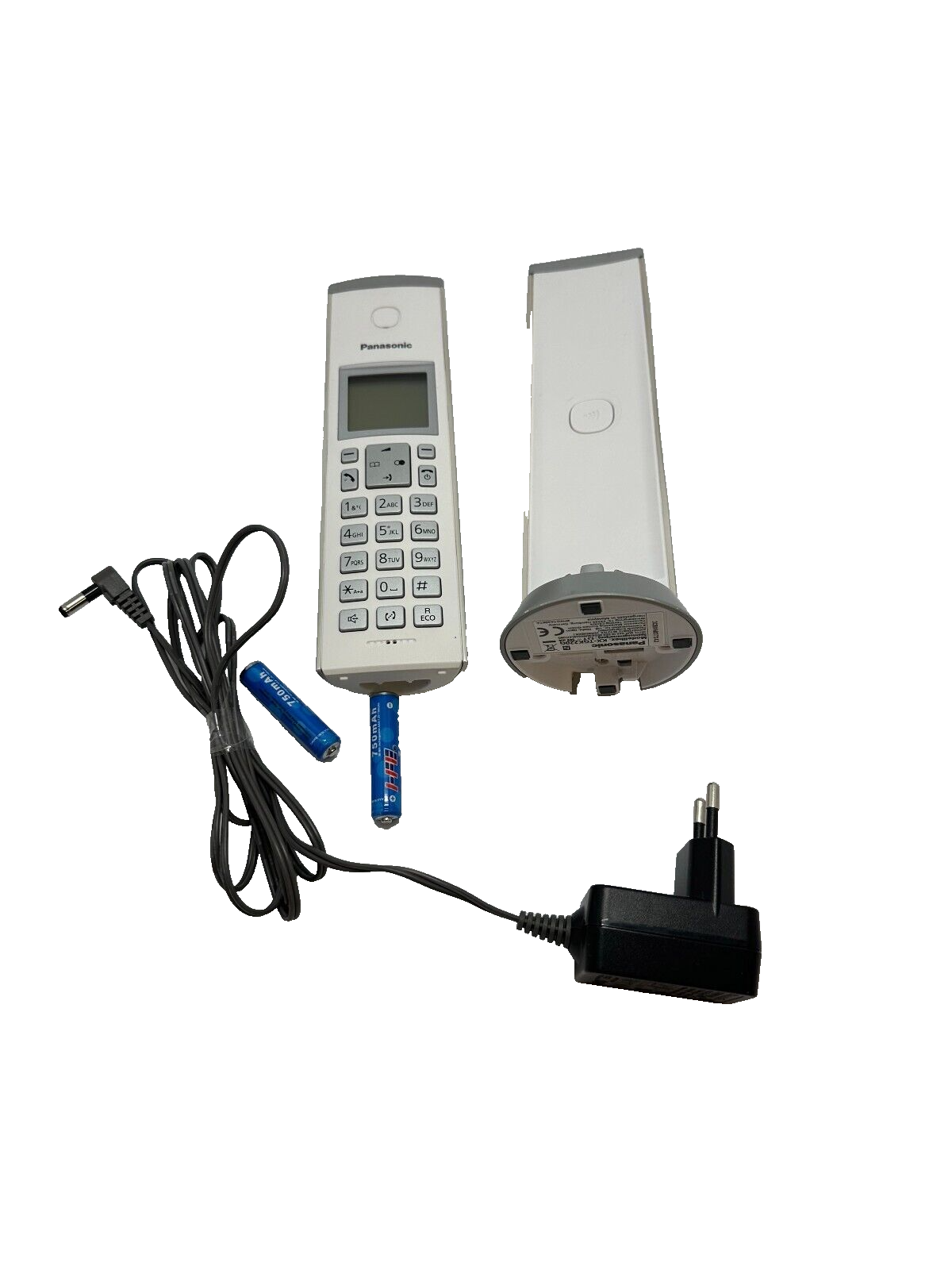 Panasonic Design Telefon KX-TGK220 Schnurlostelefon -  Silber-Weiß