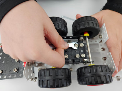 Konstruktionsspielzeug Metall Bausatz LKW Pro Premium mit Anhänger ab 8 Jahren