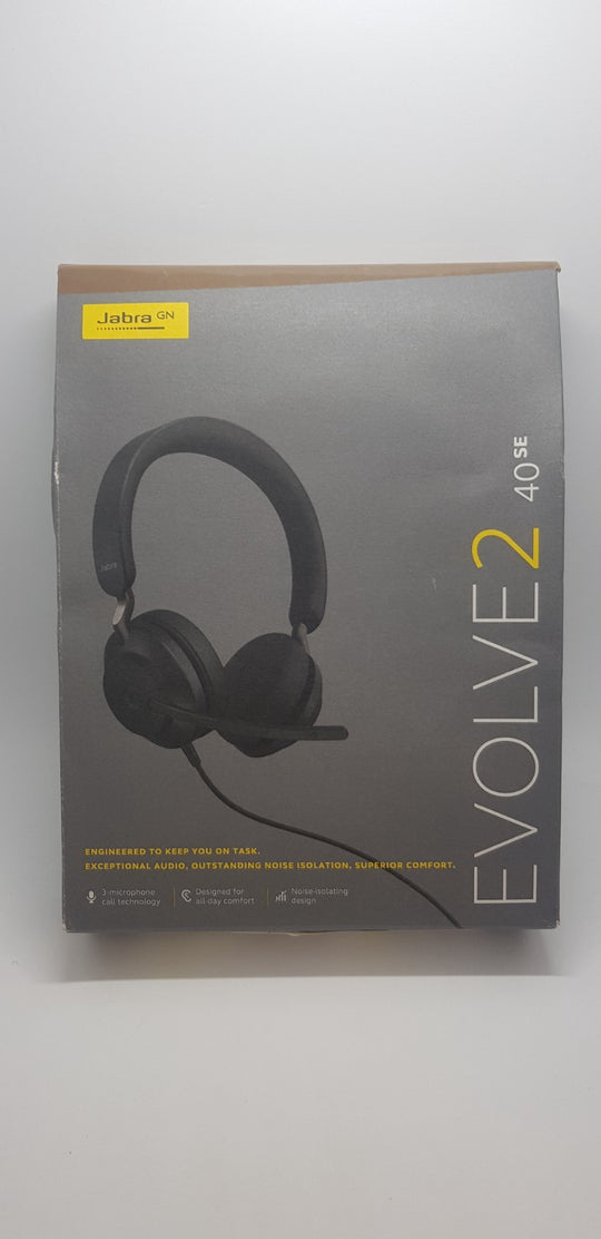 Jabra Evolve2 40 USB Headset Mikrofon Office Call Center PC B-Ware Neuwertig