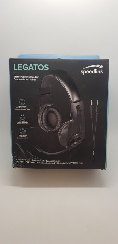 Speedlink LEGATOS Stereo Gaming Headset Mikrofon PC PS5 Xbox B-Ware Neuwertig
