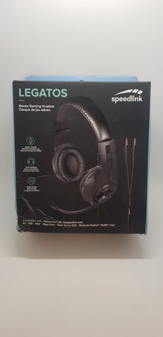 Speedlink LEGATOS Stereo Gaming Headset Mikrofon PC PS5 Xbox B-Ware Neuwertig