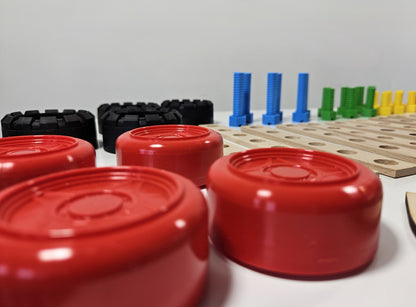 Konstruktionsspielzeug JUNIOR – RACE CAR – Holz- für Kinder ab 4 Jahren