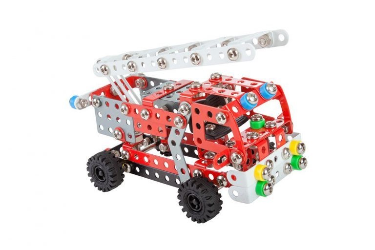 Konstruktionsspielzeug Metall Bausatz Feuerwehrfahrzeug ab 8 Jahren FIRE ENGINE