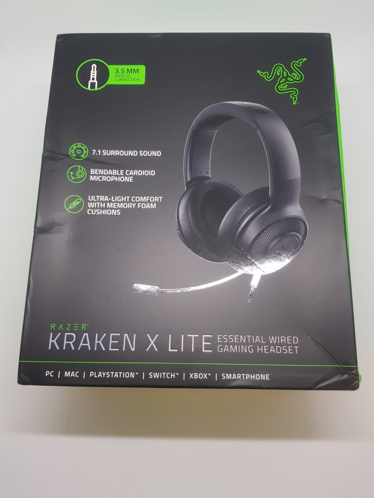 RAZER Gaming Headset Kraken X Lite,B-Ware,Neuwertig.3/12/7709