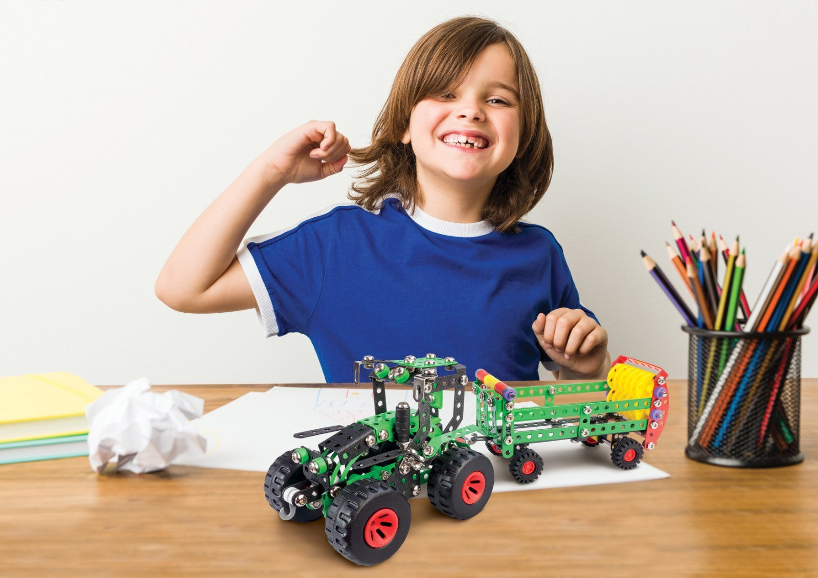 Konstruktionsspielzeug Metall Bausatz Fahrzeug ab 8 Jahren – CONSTRUCTOR FRED