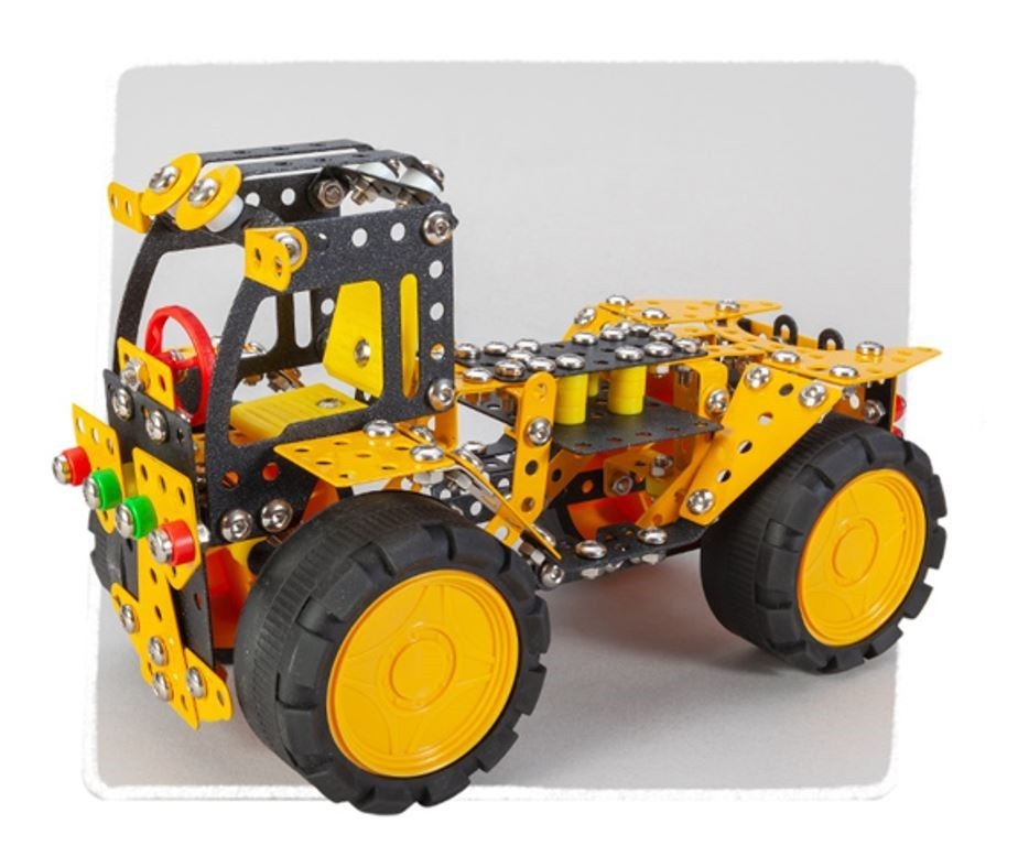 Konstruktionsspielzeug Metall Bausatz 7in1 Fahrzeuge ab 8 Jahren  PRO SCRATCH