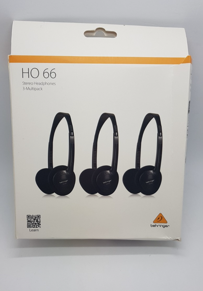Behringer HO 66 Headphones Pack of 3 Leichte Kopfhörer, 3 Stk.