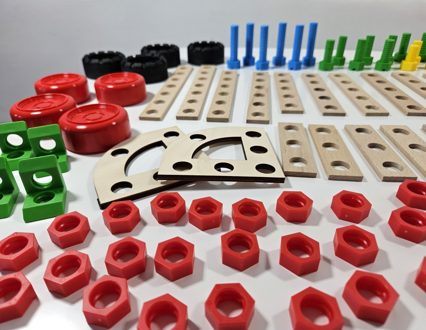 Konstruktionsspielzeug Holz ab 4Jahren CONSTRUCTOR JUNIOR 3×1 FORKLIFT TRUCK