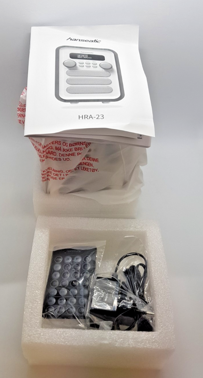 Hanseatic HRA-23G Digitalradio (DAB) (3,5 W) weiß/braun