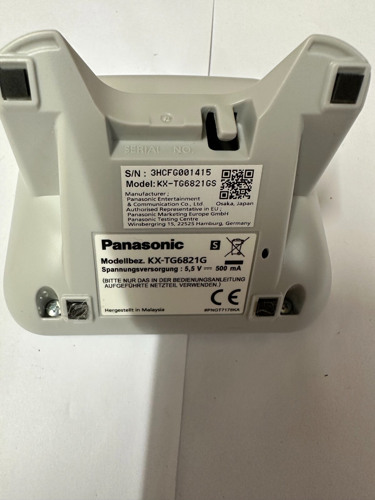 Panasonic DECT Telefon KX-TG6821GS Perlsilber Schnurlos Anrufbeantworter
