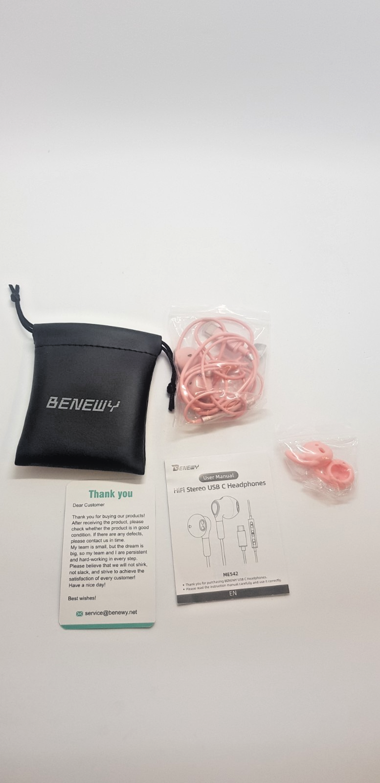 Benewy In-Ear Kabel Kopfhörer mit Mikro Geräuschisolierung 3,5mm Audio 2/23/4478