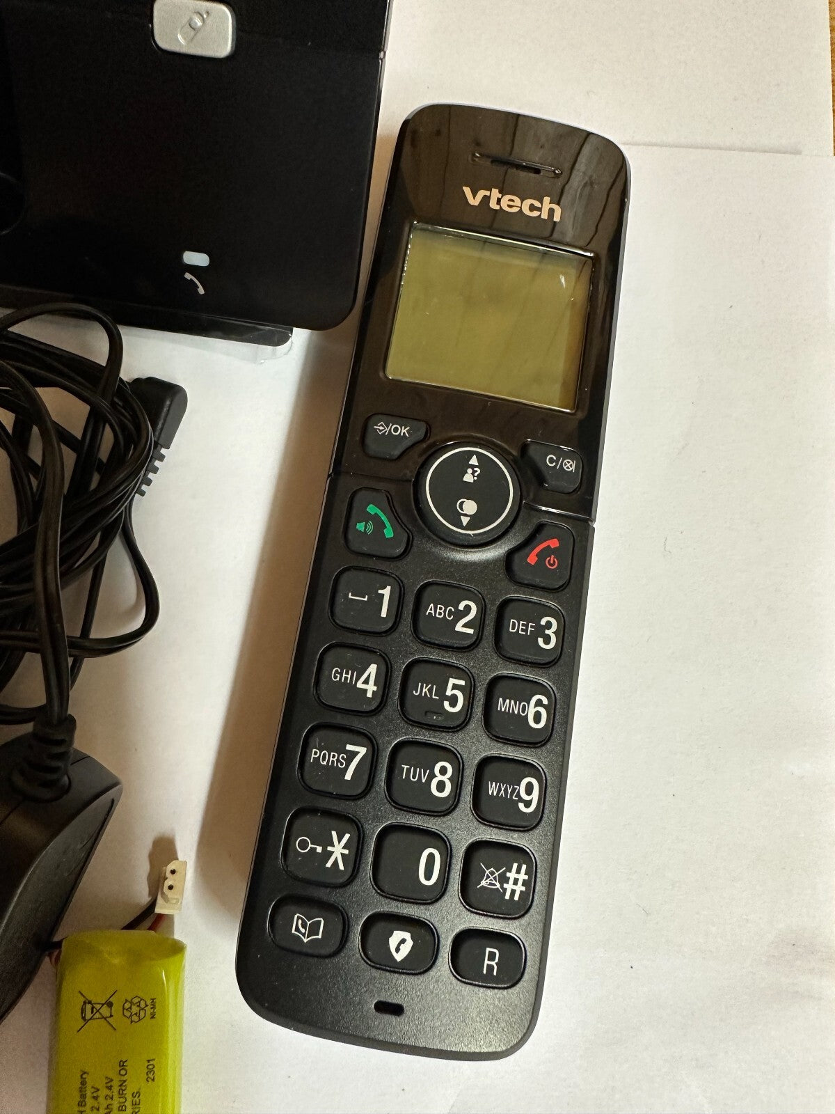VTech CS2000 schnurloses Telefon, ECO+ Modus, Festnetztelefon, schwarz.