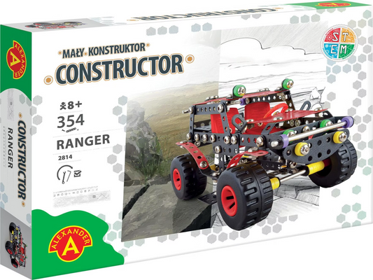 Konstruktionsspielzeug Metall Bausatz 354 Teile Geländewagen ab 8 Jahren RANGER