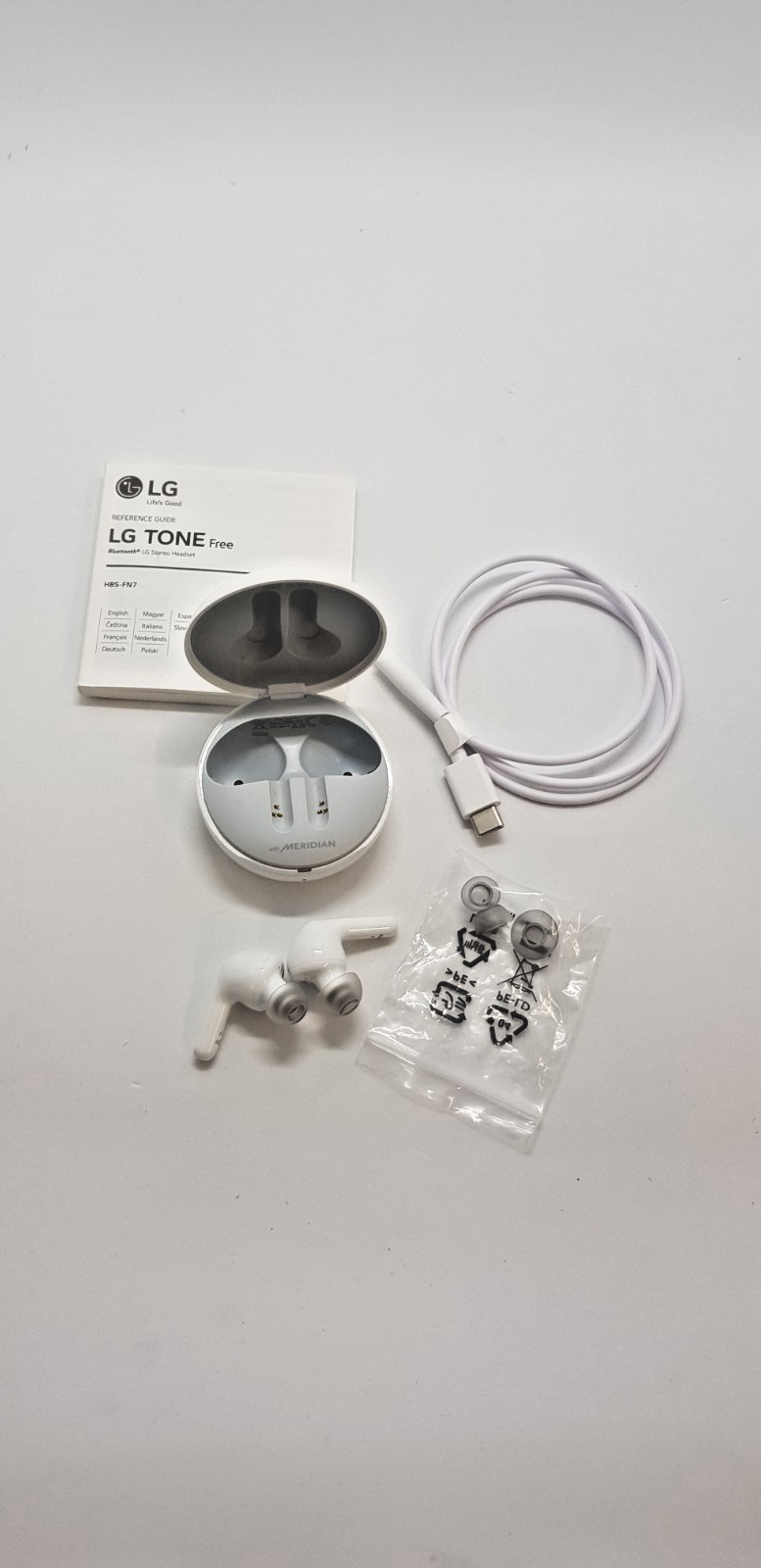 LG Tone Free HBS-FN7 Bluetooth In-Ear-Kopfhörer - Weiß
