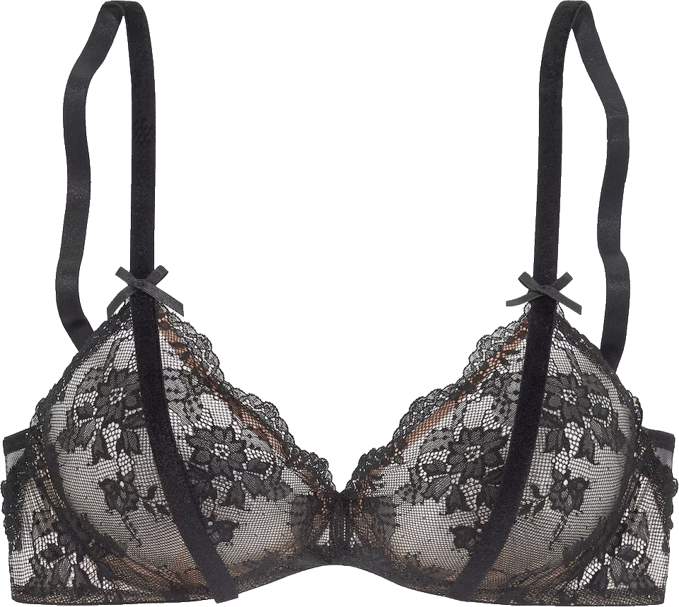 LASCANA T-Shirt BH in Schwarz