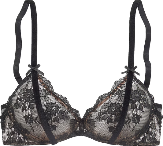 LASCANA T-Shirt BH in Schwarz