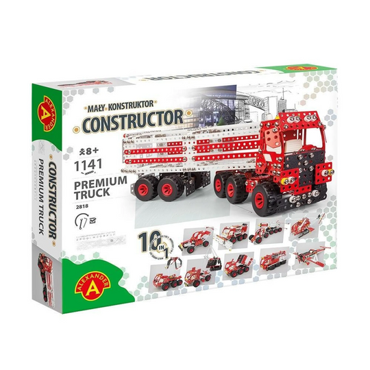 Konstruktionsspielzeug Metall Bausatz LKW Pro Premium mit Anhänger ab 8 Jahren