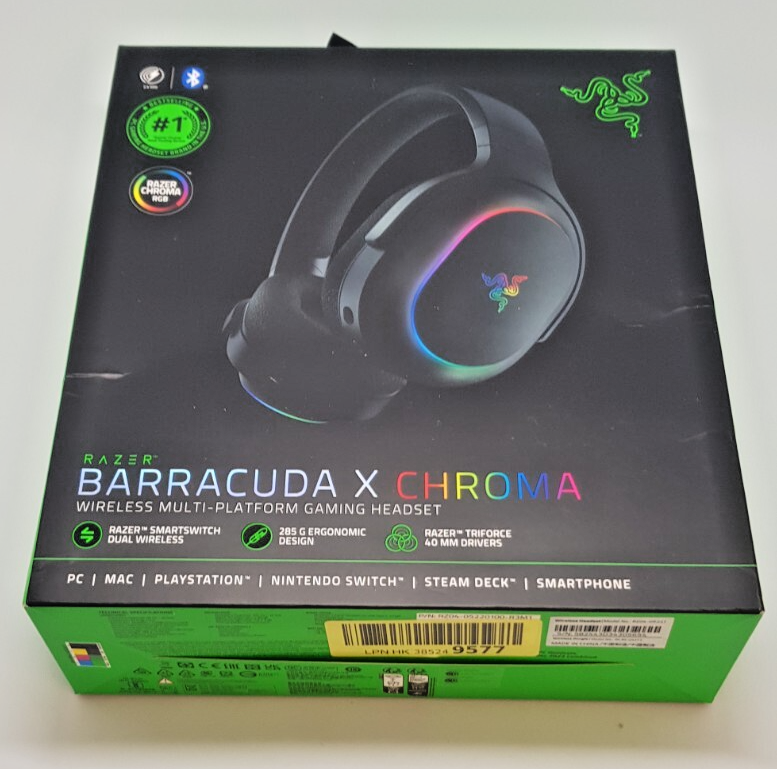 RAZER Barracuda X Chroma Wireless Gaming-Headset B-Ware! NEUWERTIG! 3/29/4742
