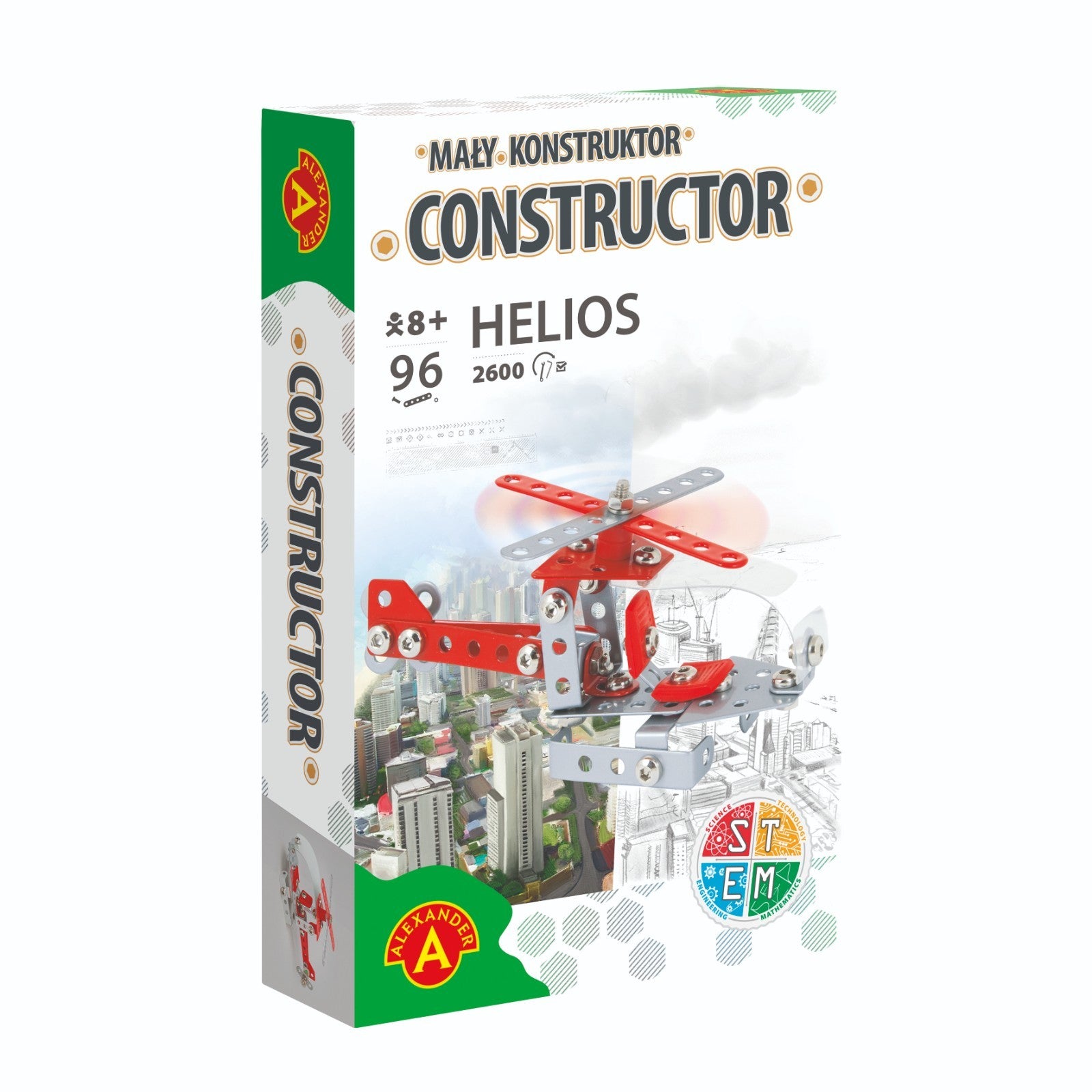 Konstruktionsspielzeug Metall Bausatz Helikopter ab 8 Jahren CONSTRUCTOR HELIOS