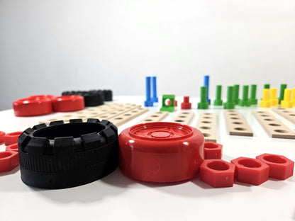 Konstruktionsspielzeug Holz Bausatz ab 4Jahren CONSTRUCTOR JUNIOR 3×1 BUGGY