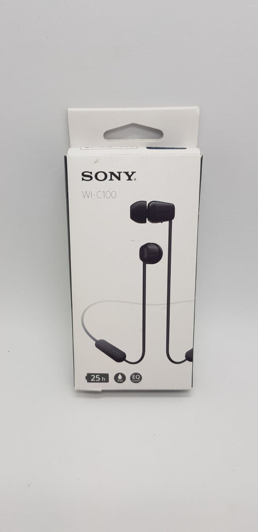 Sony kabellose In-Ear-Kopfhörer WI-C100, Bluetooth, Schwarz,B-Ware,Neuwertig